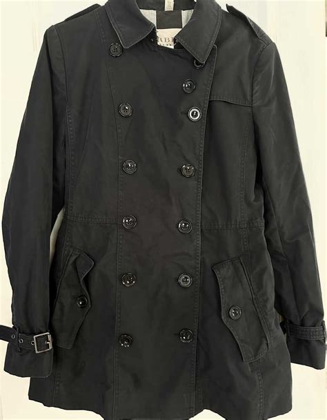 burberry double breasted jacket grey|burberry oversized lightweight parka jacket.